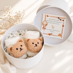 Coffret cadeau faire-part de grossesse pour grands-parents | Faire-part de famille | Cadeau pour les grands-parents | Cadeau d'arrivée de bébé | Cadeau grand-mère grand-père