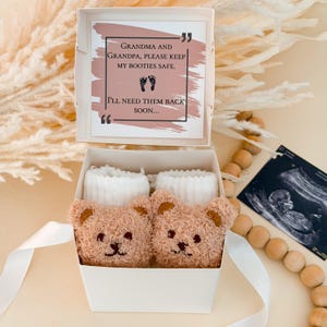Geschenkdoos grootouders zwangerschap aankondiging | Doos voor familieaankondigingen | Cadeau voor grootouders | Aankomstcadeau baby | Oma opa cadeau