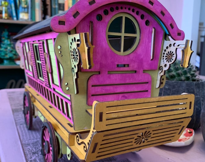 Caravan Dollhouse Dollhouse Kit With Furniture Etsy