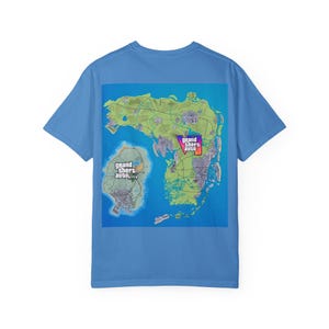 GTA-geïnspireerd uniseks T-shirt, gamerkleding, grafisch T-shirt, cadeau voor videogameliefhebbers, vrijetijdskleding, uniek videogame-T-shirt