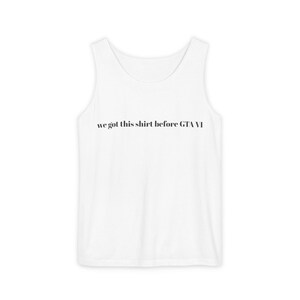GTA VI Karte Meme Unisex T-Shirt, Lässige Gamer Bekleidung, Leichter Sommer Tank, Perfekt für Gaming Events, Geschenk für Gamer