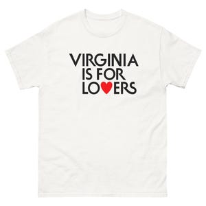 Virginia is for Lovers T-Shirt – Retro Graphic Tee, Virginia State Pride Shirt, Love VA Souvenir, Couples Gift, Travel Shirt