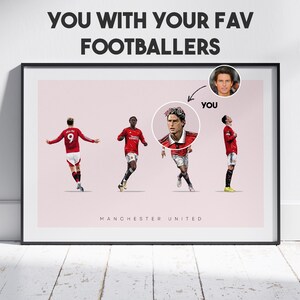 Personalized Football Team Poster: Custom Fan Wall Art (Digital Download)