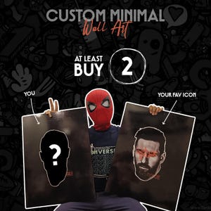 Custom Graffiti Portrait Art: Modern Minimalist Wall Decor (Digital Download)