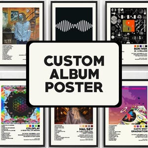 Fordere Deine eigene Album Auswahl / Individuelles Album Poster / Album Cover Poster / Album Art / Drucke / Geschenkidee an