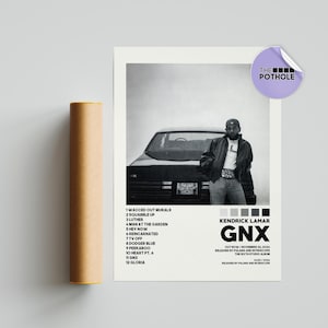 Kendrick Lamar / Kendrick Lamar Posters / GNX Poster / Album Cover Poster / Tracklist Poster, Custom Poster, GNX