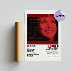 Fiona Apple Posters / Wenn der Bauer Poster / Fiona Apple, Wenn der Bauer Poster / Album Cover Poster / Tracklist Poster, Custom Poster