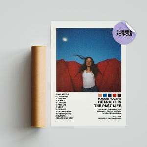 Poster di Maggie Rogers / Poster di "Heard It In The Past Life" / Poster della copertina dell'album, stampa di poster da parete, poster personalizzato, Maggie Rogers