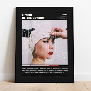 Poster di Mitski / Be The Cowboy / Mitski / Poster di copertina dell'album, stampa di poster da parete, poster personalizzato, decorazioni per la casa