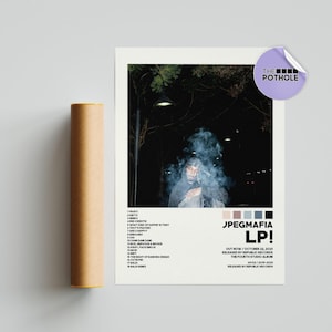 Poster JPEGMAFIA / Poster LP! / JPEGMAFIA, Danny Brown / Poster copertina album / Poster tracklist, Poster personalizzato