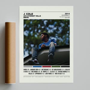 J. Cole / Forest Hills Drive 2014 / Poster di copertina dell'album, stampa di poster da parete, poster personalizzato, arredamento per la casa, solo per te, Dreamville