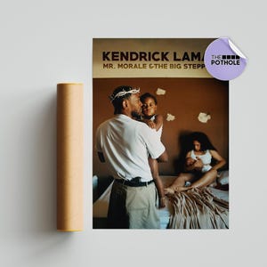 Kendrick Lamar / Poster di Kendrick Lamar / Poster di Mr. Morale & the Big Steppers / Poster della copertina dell'album / Poster della tracklist, poster personalizzato