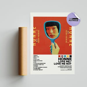 Pôsteres Honne / Love Me Love Me Not / Honne / Pôster de capa de álbum, pôster impresso, arte de parede, pôster personalizado, decoração para casa, pôster para impressão