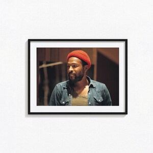 Poster di Marvin Gaye / Poster da parete in bianco e nero di Marvin Gaye, poster di copertina dell'album, decorazioni per la casa, stampe fotografiche, musica soul, BAM118