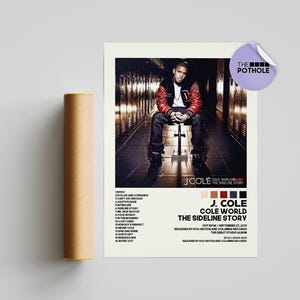 J. Cole Posters / Cole World The Sideline Story / Poster copertina album, Poster stampa arte murale, Poster personalizzato, Arredamento casa, 4 Your Eyez Only