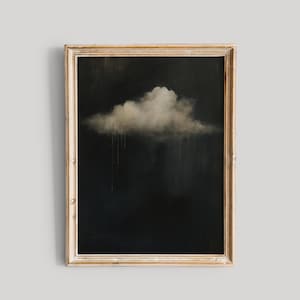 The Silent Cloud – Moody Minimalist Gothic Print
