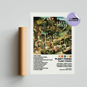 Cartazes do Fleet Foxes / Cartaz do Fleet Foxes / Fleet Foxes, Helplessness Blues, Cartaz de capa de álbum / Cartaz impresso, Arte de parede, Cartaz personalizado