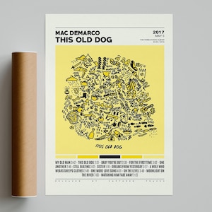 Mac DeMarco Poster / Dieser alte Hund Poster / Album Cover Poster / Poster Druck Wandkunst / Musik Band Poster / Home Decor, Mac DeMarco