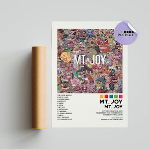 Pôsteres do Monte Joy, pôster do Monte Joy, Monte Joy, pôster de capa de álbum, pôster de impressão de arte de parede, pôster personalizado, pôster de lista de faixas