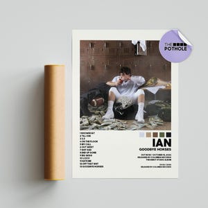 ian Plakaty / Goodbye Horses Plakat, Okładka albumu Plakat, Plakat ścienny Sztuka, Plakat zespołu muzycznego, Wystrój domu, ian, Hiphop Plakat