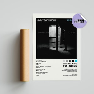 Jimmy Eat World Posters / Futures Poster / Jimmy Eat World, Capa de álbum Poster, Impressão de pôster Arte de parede, Poster personalizado, Decoração para casa