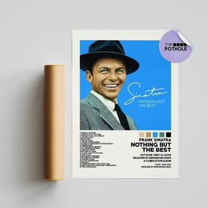 Poster di Frank Sinatra / Poster Nothing but the best / Poster della copertina dell'album, Poster di stampa artistica da parete, Poster personalizzato, Arredamento per la casa, Frank Sinatra
