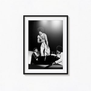 Poster di Little Richard / Poster da parete in bianco e nero di Little Richard, poster di copertina dell'album, decorazioni per la casa, stampe fotografiche, rock and roll, BAM58