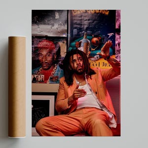 Poster di J. Cole / Poster di copertina dell'album di J. Cole, stampa di poster da parete, poster personalizzato, arredamento per la casa, solo per te, Dreamville, poster di J. Cole