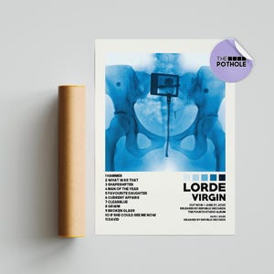 Poster Lorde / Poster Virgin / Lorde Virgin / Poster copertina album / Stampa poster da parete / Poster gruppo musicale / Decorazioni per la casa