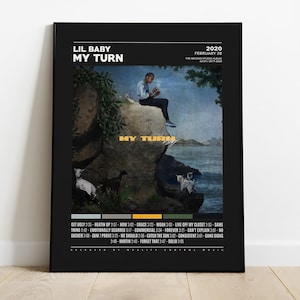 Baby Poster | My Turn Poster | Lil Baby, Tracklist Album Cover Poster / Album Cover Poster Print Wall Art, Lil Baby, My Turn