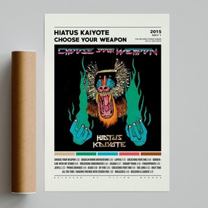 Hiatus Kaiyote Posters / Choose Your Weapon Poster / Choose Your Weapon, Album Cover Poster / Poster Print Wall Art, Custom Poster