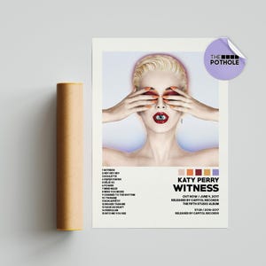 Poster di Katy Perry / Poster di Witness / Poster di copertina dell'album, Poster di stampa artistica da parete, Poster personalizzato, Arredamento per la casa, Katy Perry, Witness
