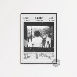 J. Cole Retro Zeitungsdruck, 4 Your Eyez Only Poster, J. Cole Poster, Album Cover Poster, LC4