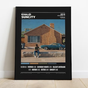 Khalid Poster / Suncity Poster / American Teen / Album Cover Poster Poster Print Wall Art, Custom Poster, Home Decor, Khalid, Suncity