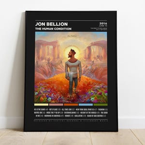 Poster di Jon Bellion, Poster della copertina dell'album "The Human Condition", Stampa artistica da parete, Poster personalizzato, Arredamento per la casa, Jon Bellion, The Definition