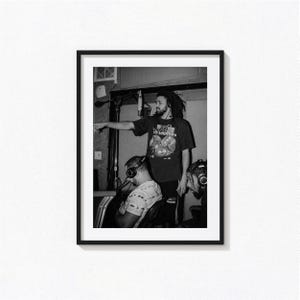 Poster di J. Cole / J. Cole, stampe artistiche in bianco e nero, poster musicali, decorazioni per la casa, stampe fotografiche, poster di Forest Hills Drive 2014, BAM246