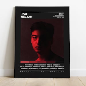 Joji Poster | Poster | Joji Tracklist Album Cover Poster / Album Cover Poster Print Wall Art, Individuelles Poster, Balladen, In Tongues