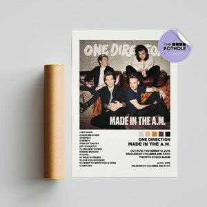 Poster One Direction / Poster Made In The A.M., Poster copertina album / Stampa poster da parete / Poster personalizzato / Arredamento per la casa, TPWK, One Direction