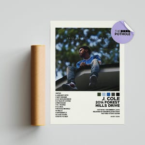 J. Cole / 2014 Forest Hills Drive / Album Cover Poster, Posterdruck Wandkunst, Benutzerdefiniertes Poster, Wohnkultur, 4 Your Eyez Only, Dreamville
