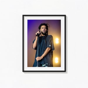 Poster di J. Cole / J. Cole, stampe artistiche in bianco e nero, poster musicali, decorazioni per la casa, stampe fotografiche, poster di Forest Hills Drive 2014, BAM241