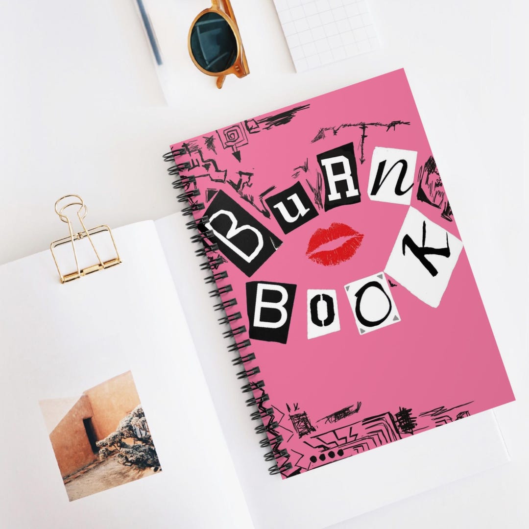 Burn Book Spiral Notebook - Ruled Line, Hot Pink Journal, Personal ...