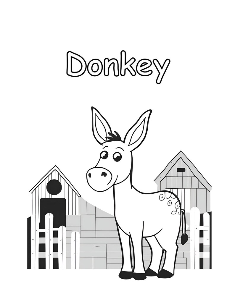 Cute Animals Coloring Book for Kids Ages 3+: Fun and Easy Coloring ...