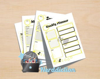 Printable Bumblebee Weekly and Daily Planner