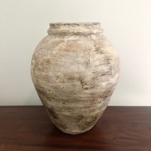 Large Wabi-Sabi textured distressed Vessel Pot