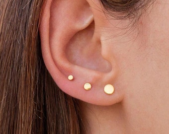 Lightening bolt earrings for women tiny stud earring set Double piercing small silver stud earrings for multiple piercings earring sets post