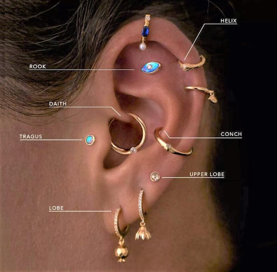 Earring sets for 4 sales holes