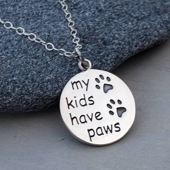 etsy paw print necklace