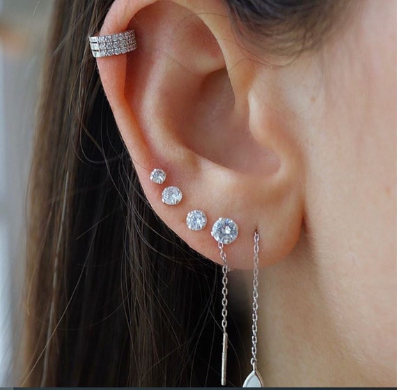 Diamond starter earrings sale