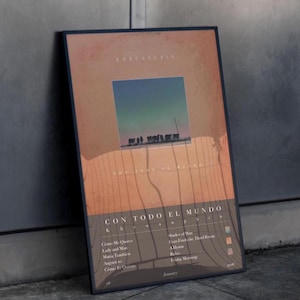 Khruangbin - Con Todo el Mundo Album Cover Poster | A2 or A3 | Music Wall Art Home Decor | Retro aesthetic print