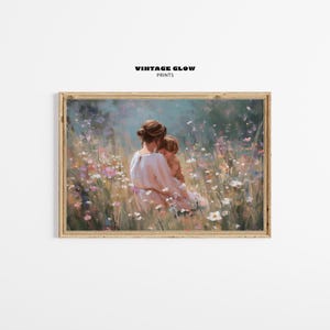 Motherhood Cottagecore Wall Art | Vintage Laundry Scene Print | Rustic Clothesline Decor | Mother’s Day Gift | Digital Download | #V255